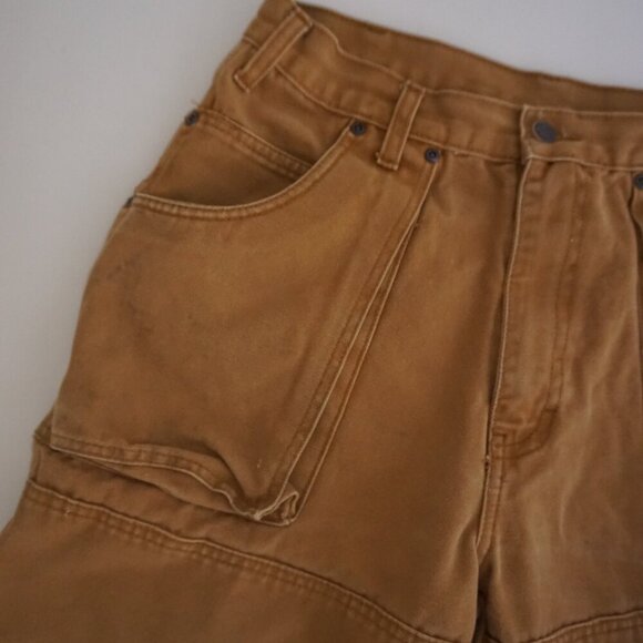 Dickies Tan Heavyweight Cotton Double Knee Carpenter Dungaree Pants 32X30 - Picture 9 of 16